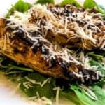 Pointed cabbage salad with gyoza chickpeas and parmesan and spinach