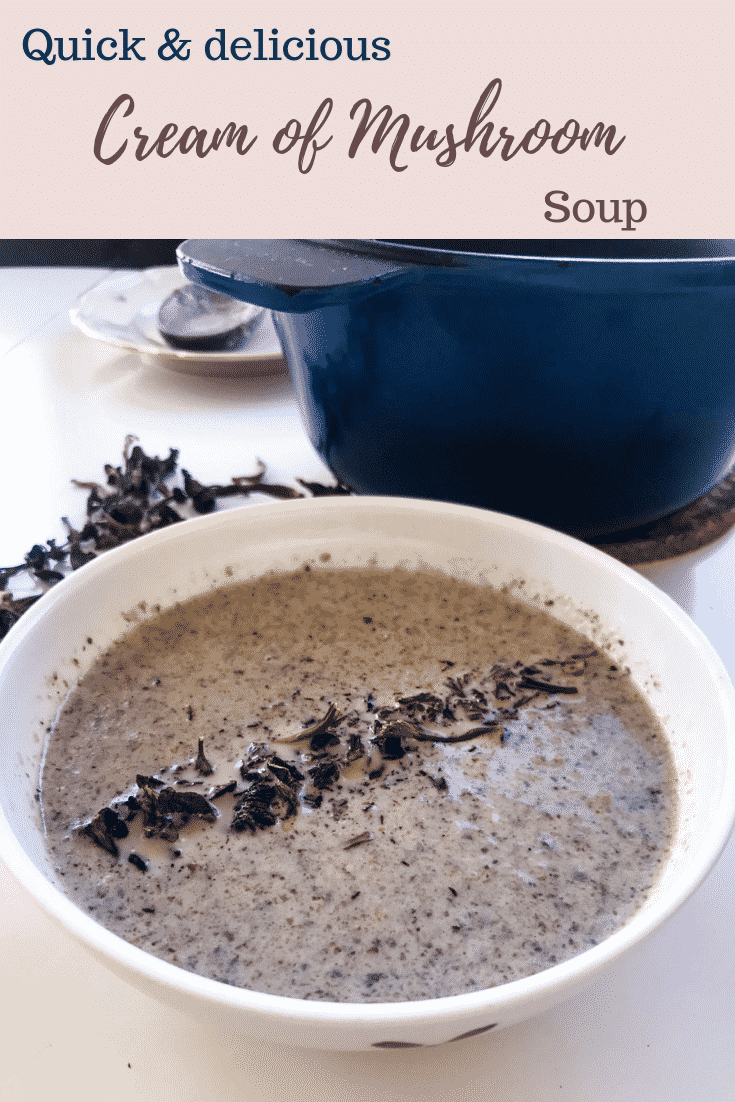 Cream of Mushroom Soup - Quick & easy to make, this Cream of Mushroom Soup may just be the epitome of fall: warm, cosy and full of mushrooms. And as an added bonus, it's keto friendly, vegetarian and gluten-free - and can easily be made both vegan & lactose-free. #alwaysusebutter #creamofmushroom #soup #keto #lchf #glutenfree #quick #easy #onepot #budget