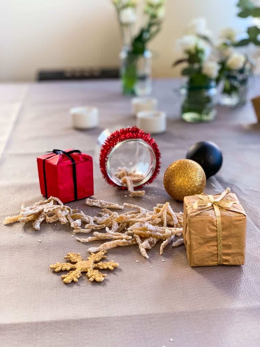 candied ginger on a table