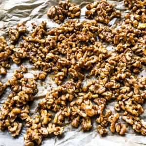salty spicy candied walnuts