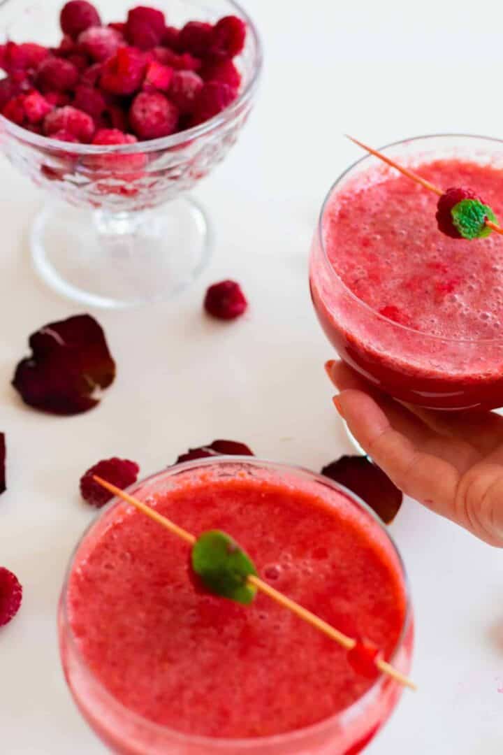 Be My Valentine Sparkling Raspberry Grapefruit Mocktail - always use butter