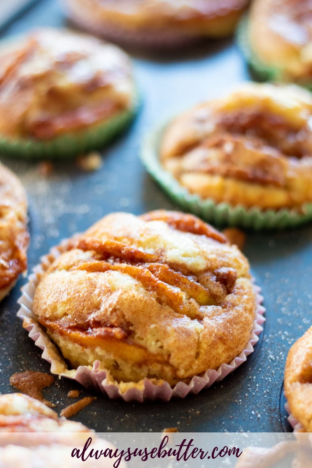 Cinnamon Apple Muffins always use butter
