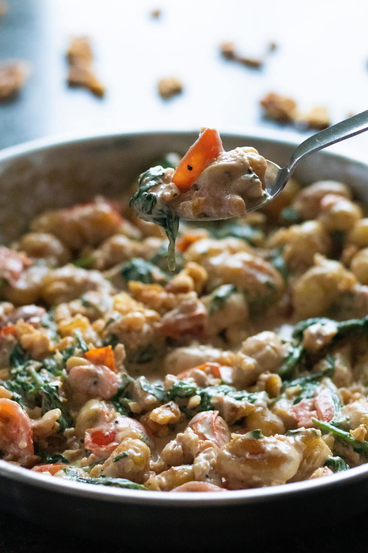 Gnocchi with Gorgonzola Cream Sauce - A Sprinkle and A Splash