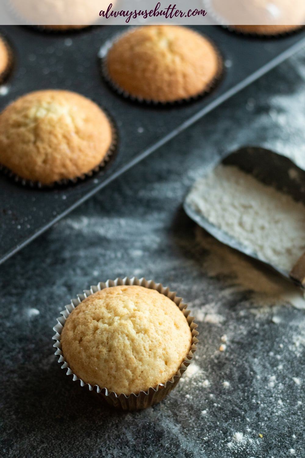 Easy Vanilla Muffins - Perfect For Cupcakes! - always use butter