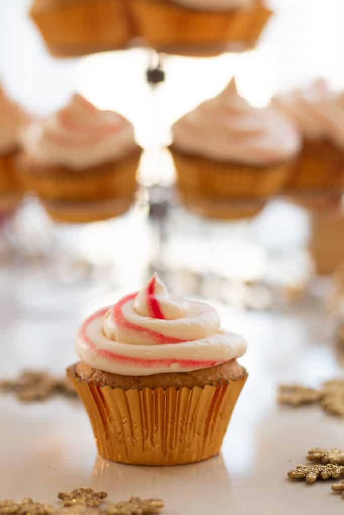 candy cane cupcakes