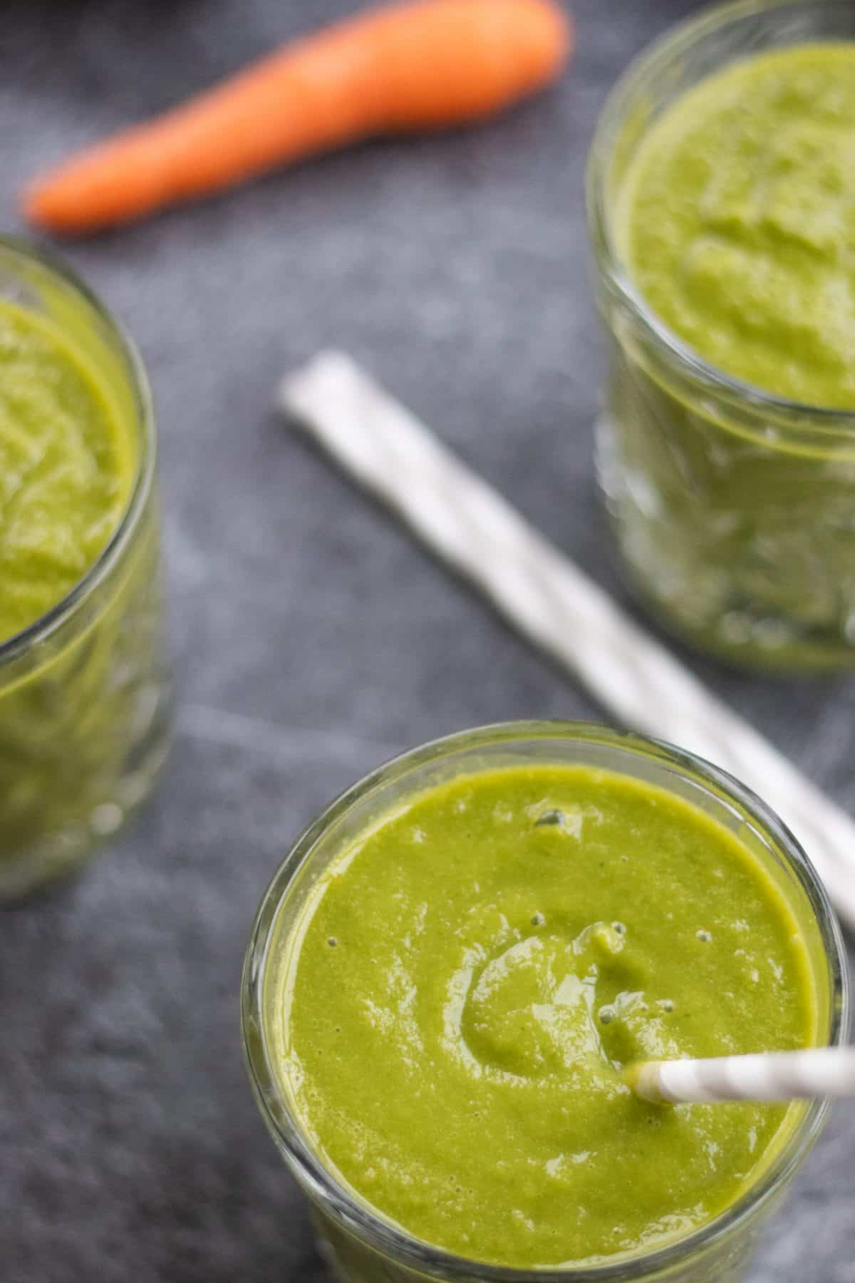 Green Broccoli Smoothie with Carrot & Pineapple always use butter