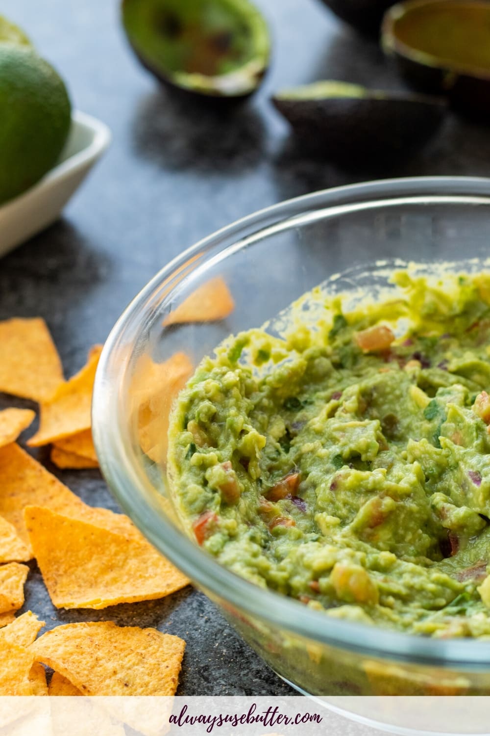 Classic Vegan Guacamole - always use butter