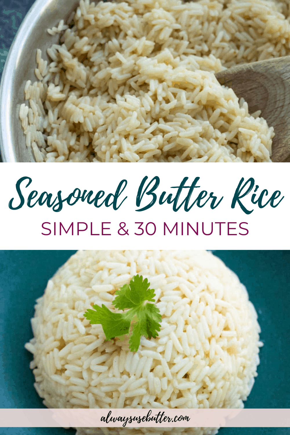 Seasoned Butter Rice [with Vegan Option] - always use butter