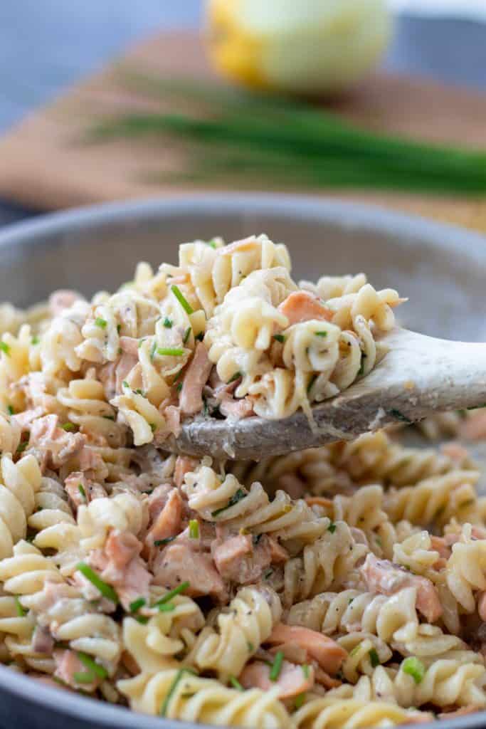 Salmon Crème Fraîche Pasta - Pasta - always use butter