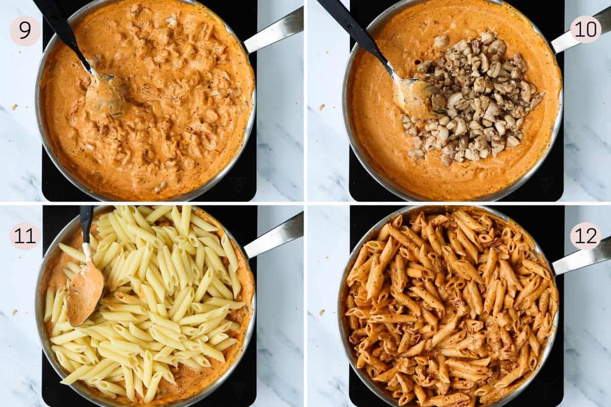 Creamy Sun Dried Tomato Chicken Pasta with Crème Fraîche