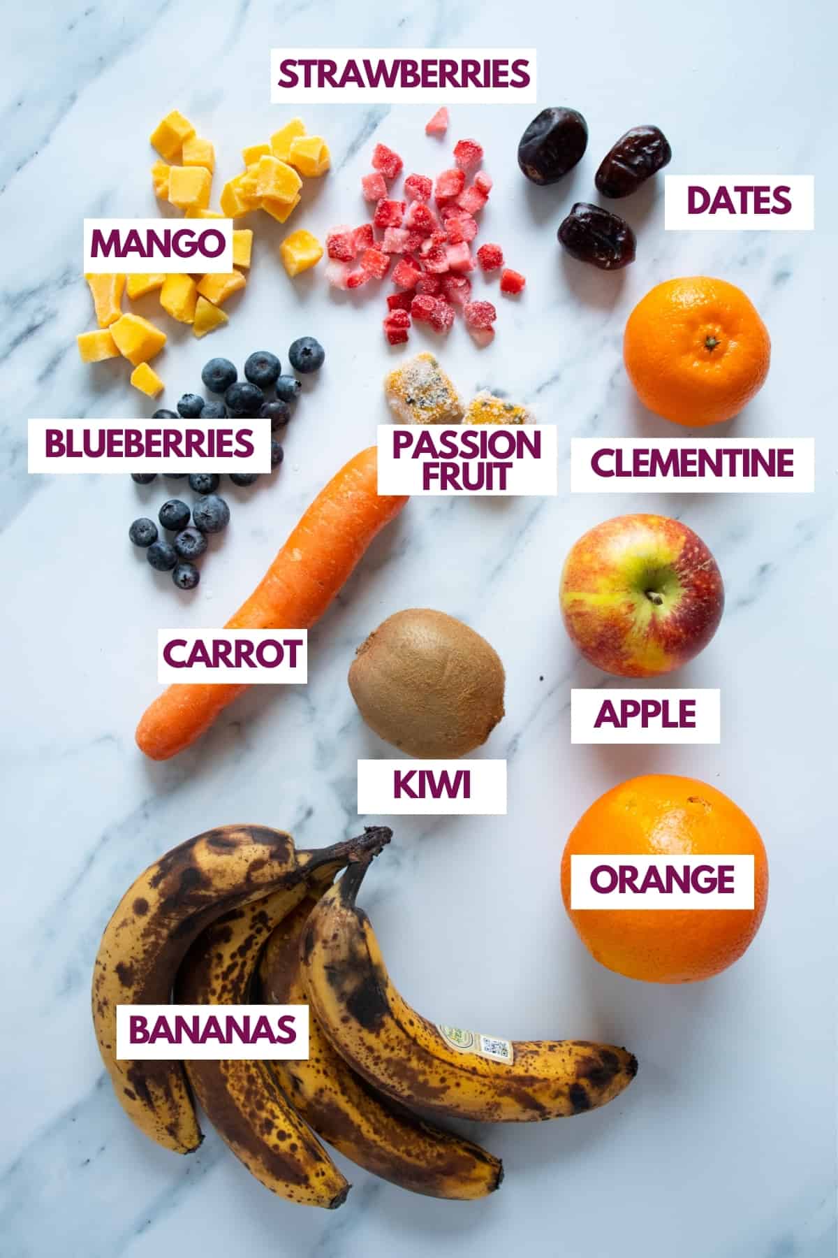 sweet ingredients for smoothies