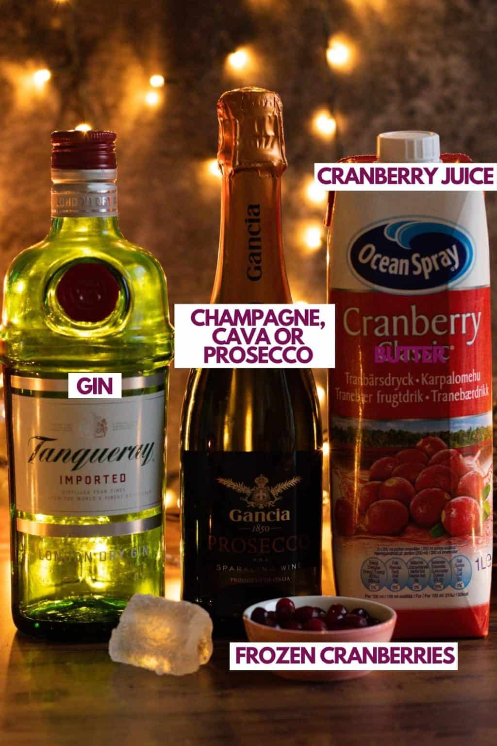 Cranberry Champagne Cocktail always use butter