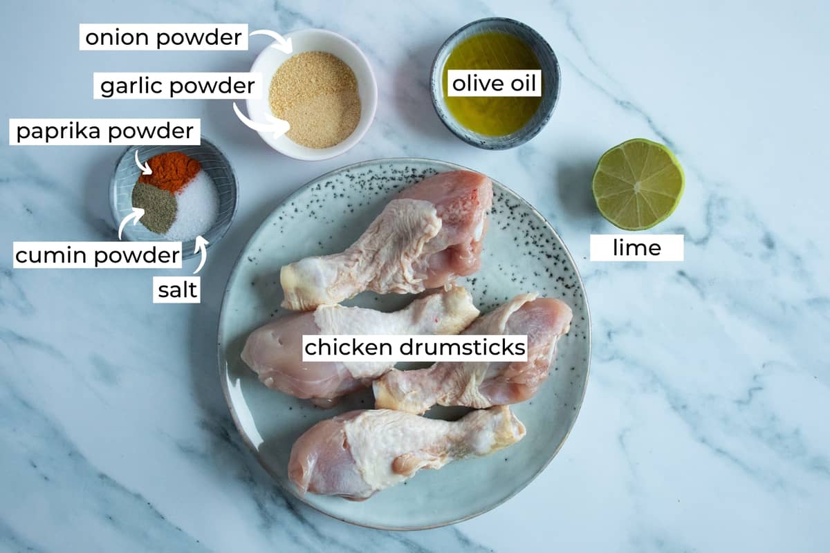 ingredients for air fryer drumsticks
