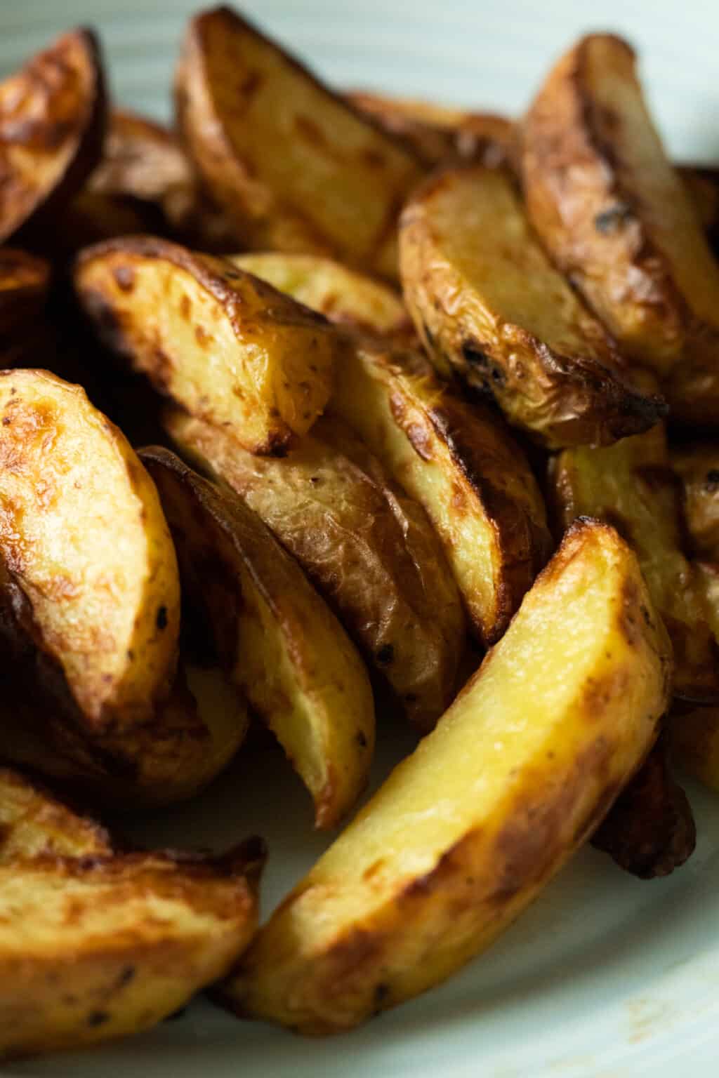 Air Fryer Potato Wedges - always use butter