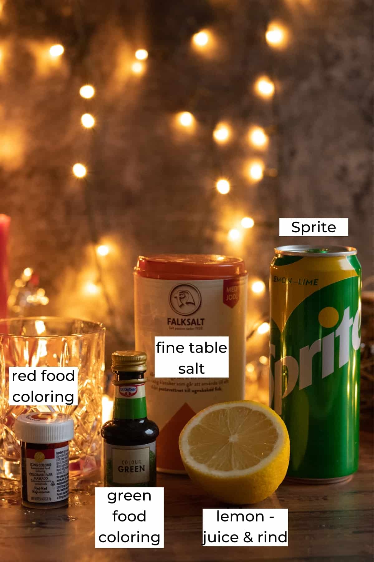 ingredients for grinch punch