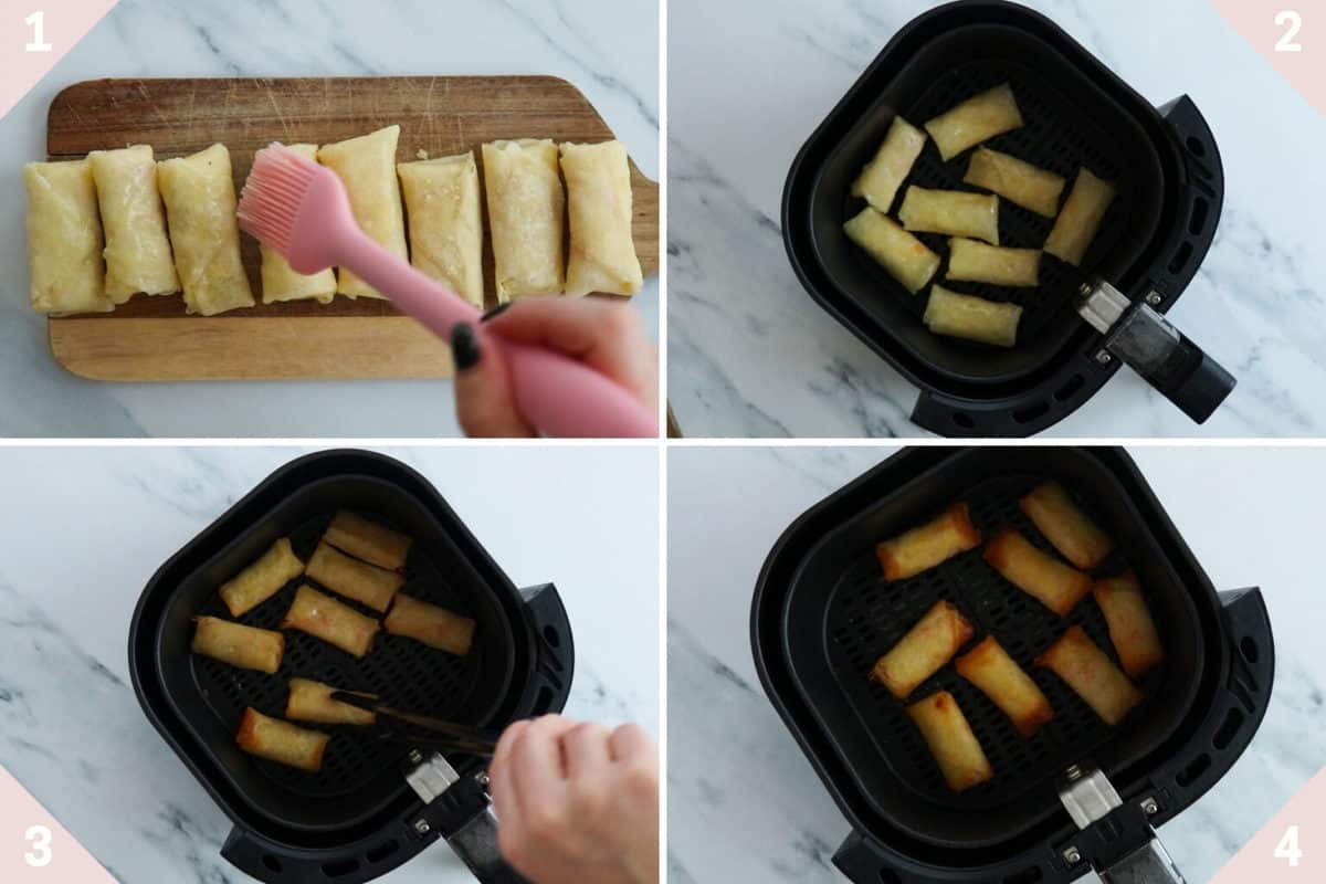 How to cook Frozen Spring Rolls in Air Fryer always use butter