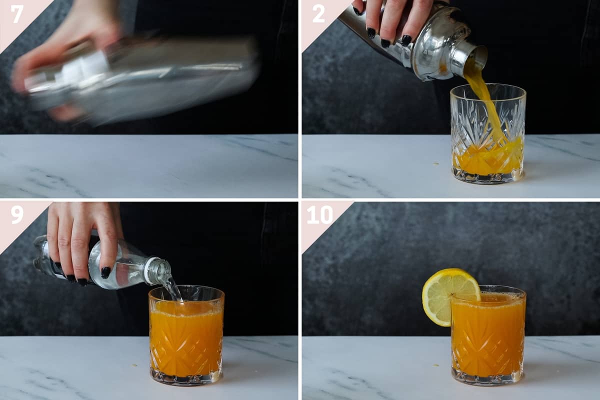 collage showing how to make apple cider vinegar tonic