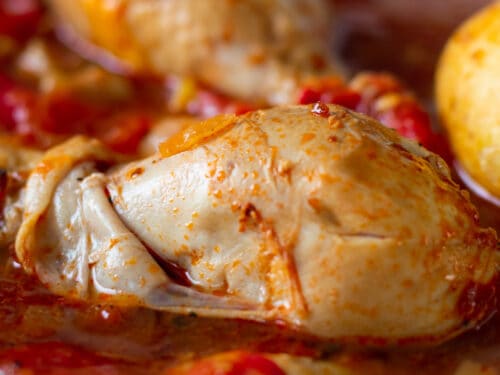 Instant Pot Chicken and Potatoes in Tomato Sauce - always use butter