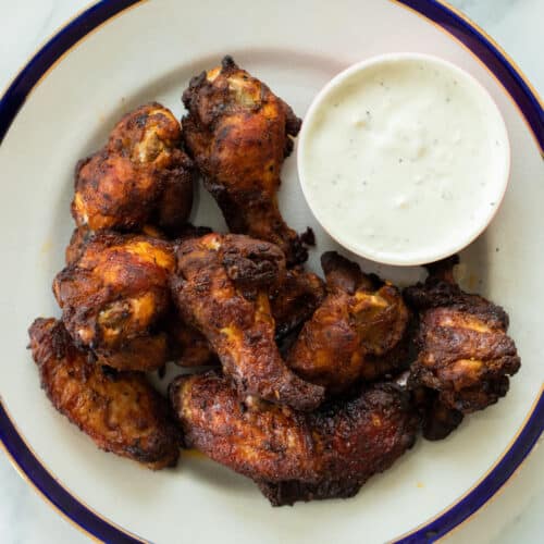 chicken wings on a plate