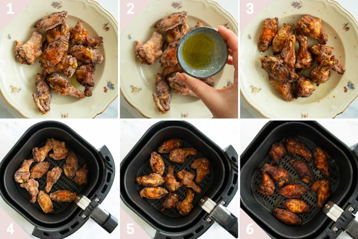 How to Cook Frozen Chicken Wings in Air Fryer (Raw + Precooked
