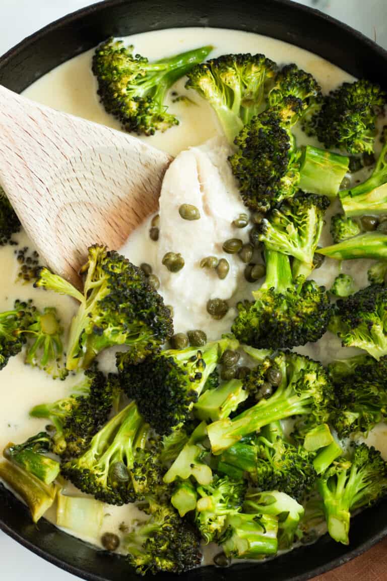 One-pan Fish in Lemon Butter Sauce with Broccoli & Capers - always use ...