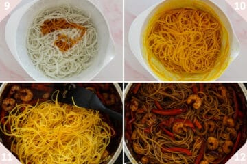 Shrimp Mei Fun (Rice Noodle Stir-fry) - always use butter