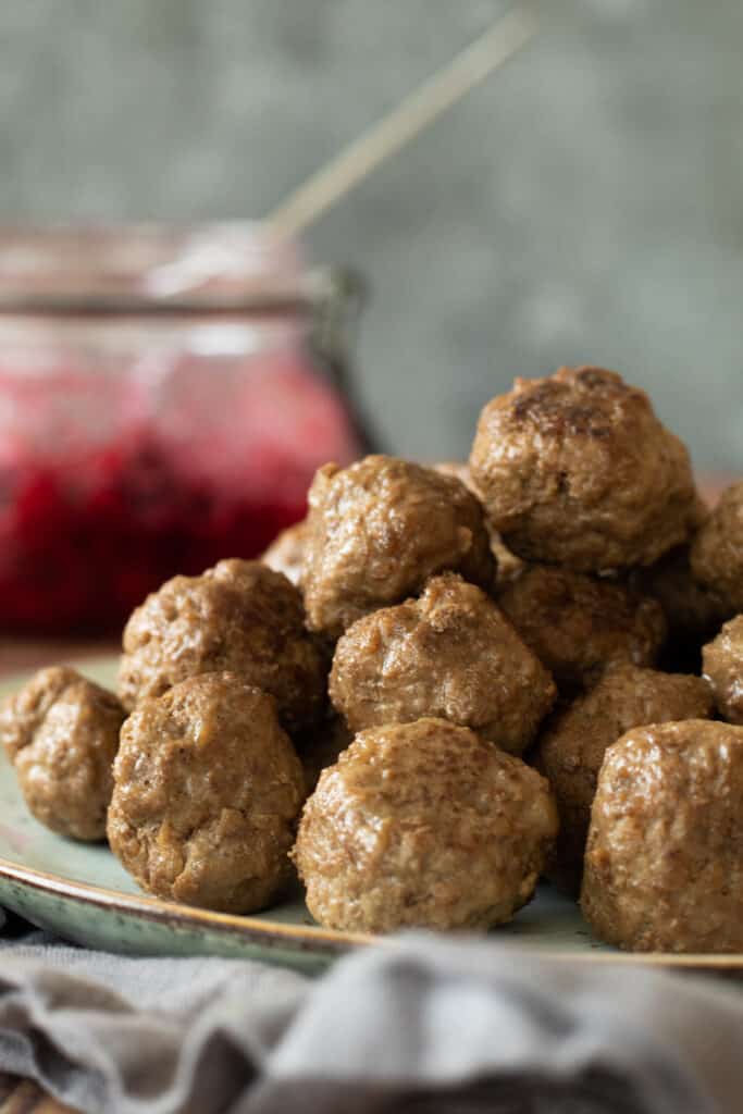 Meatballs without Breadcrumbs & Eggs always use butter