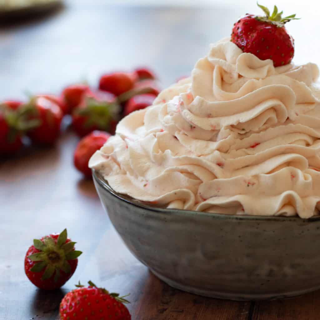 Strawberry Whipped Cream always use butter