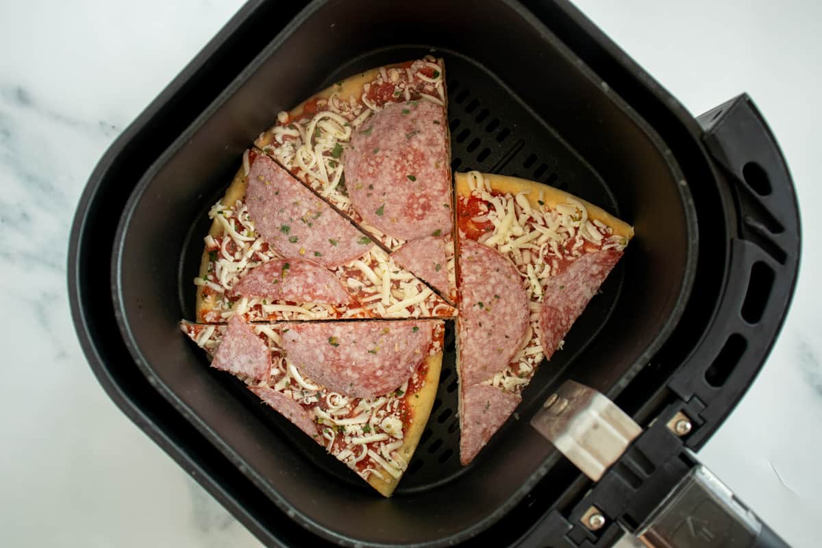 Frozen Pizza in Air Fryer - Aubrey's Kitchen