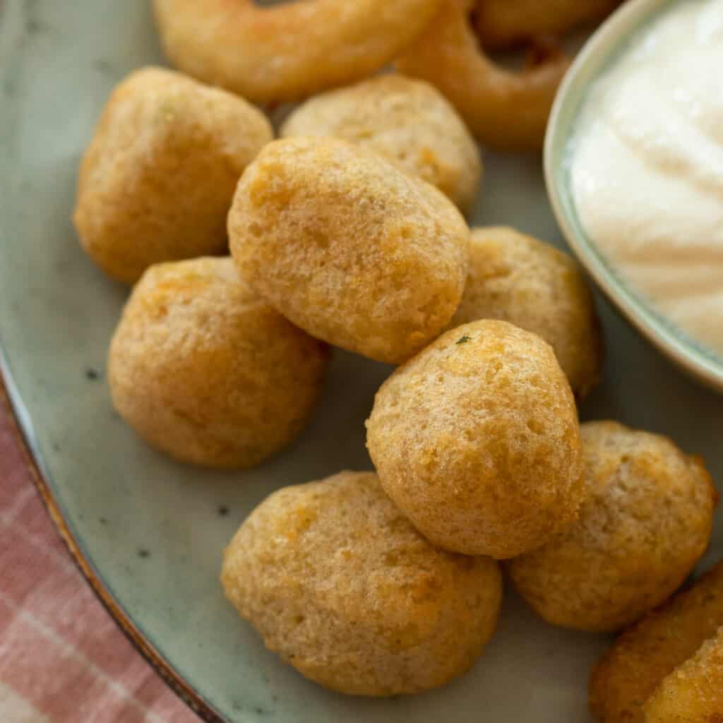 Chili Cheese Nuggets in Air Fryer - always use butter