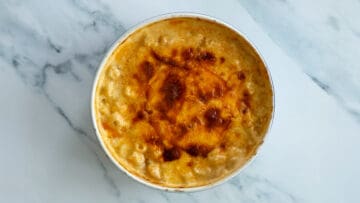 Dump-and-Bake Mac and Cheese without Flour - always use butter