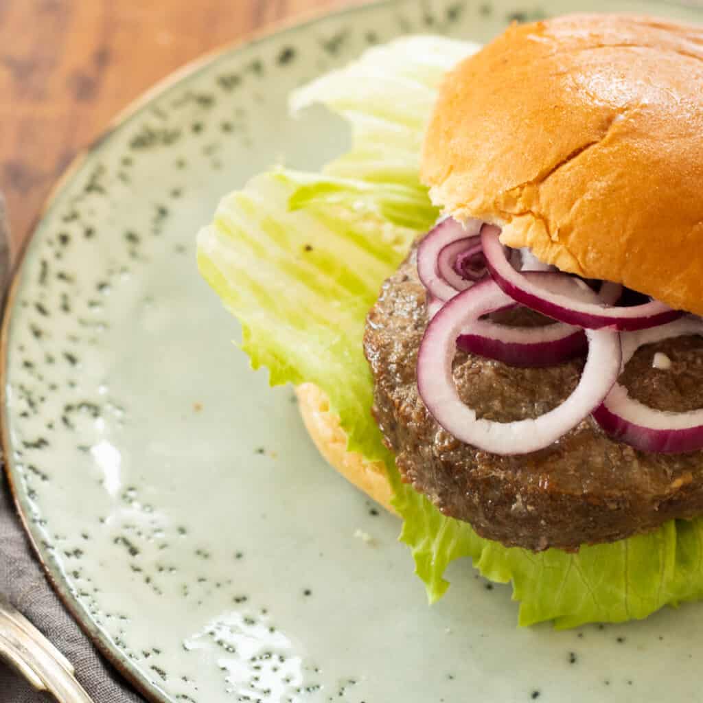 Frozen Burgers in Air Fryer always use butter