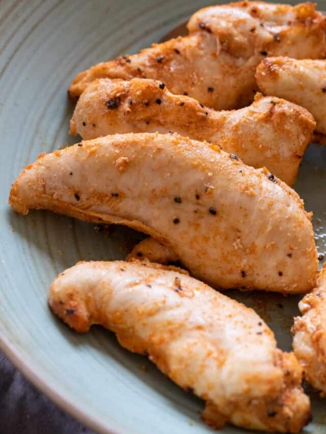 frozen chicken tenders - in your Air Fryer! - always use butter