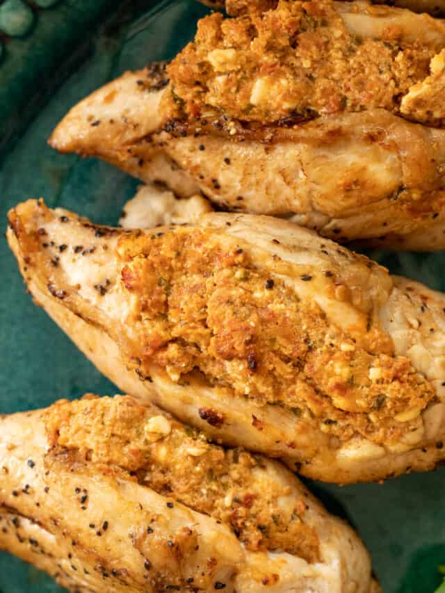 Stuffed Chicken Breast with Feta Cheese & Sun-dried Tomatoes