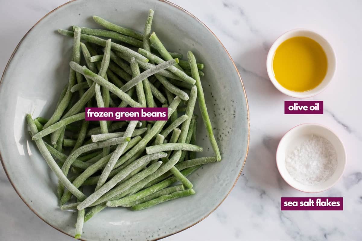 ingredients for air fryer frozen green beans