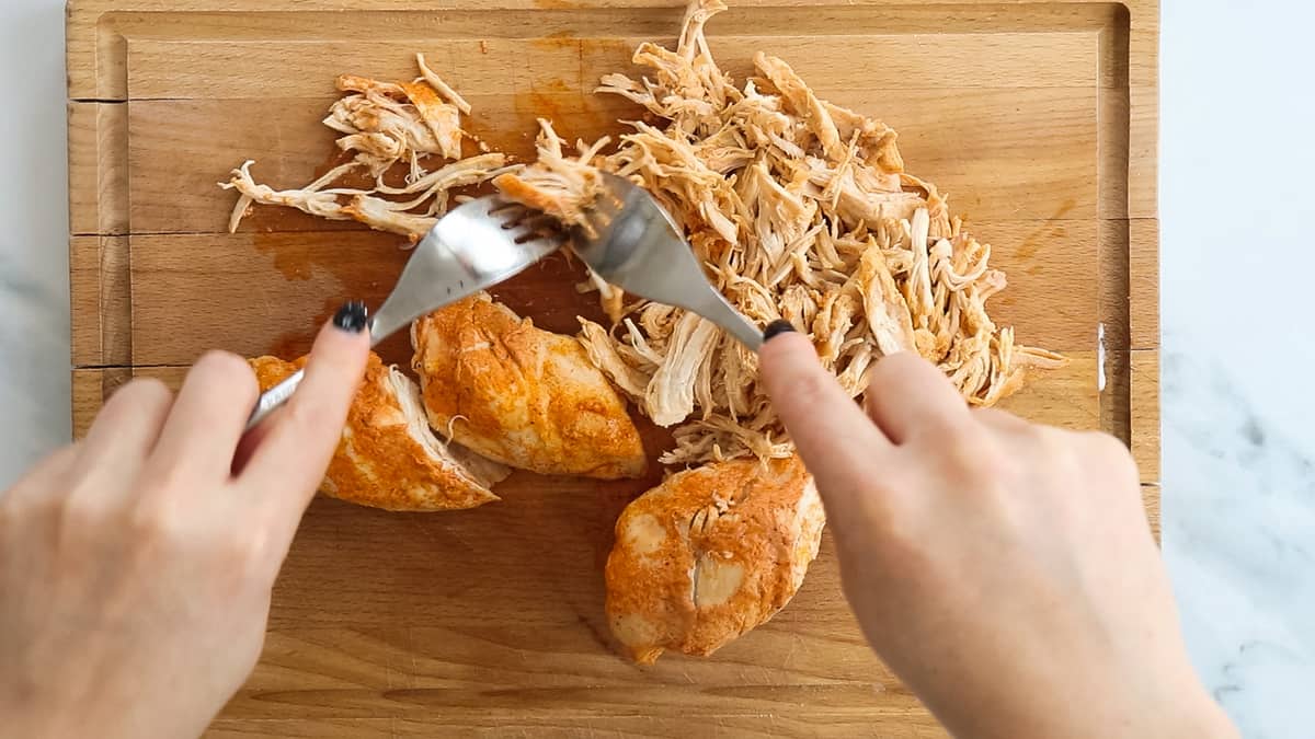 shredding chicken