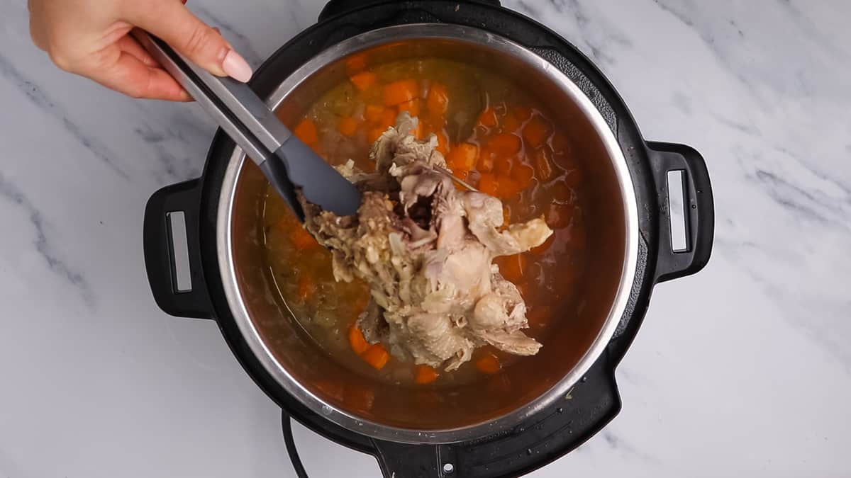 Turkey carcass soup pressure cooker sale