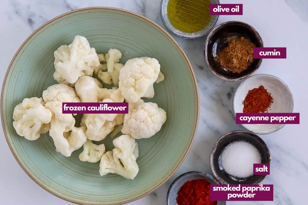 Air Fryer Frozen Cauliflower always use butter