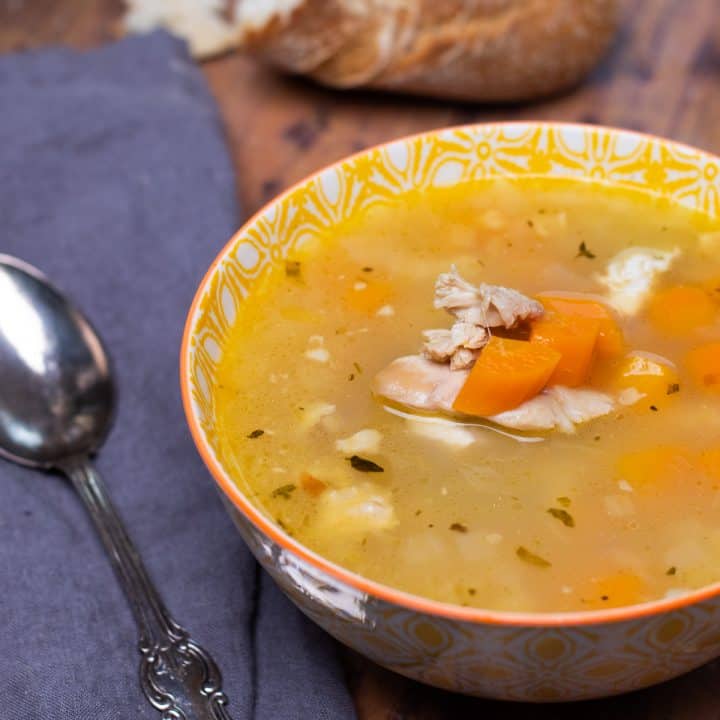 Instant Pot Turkey Soup - always use butter