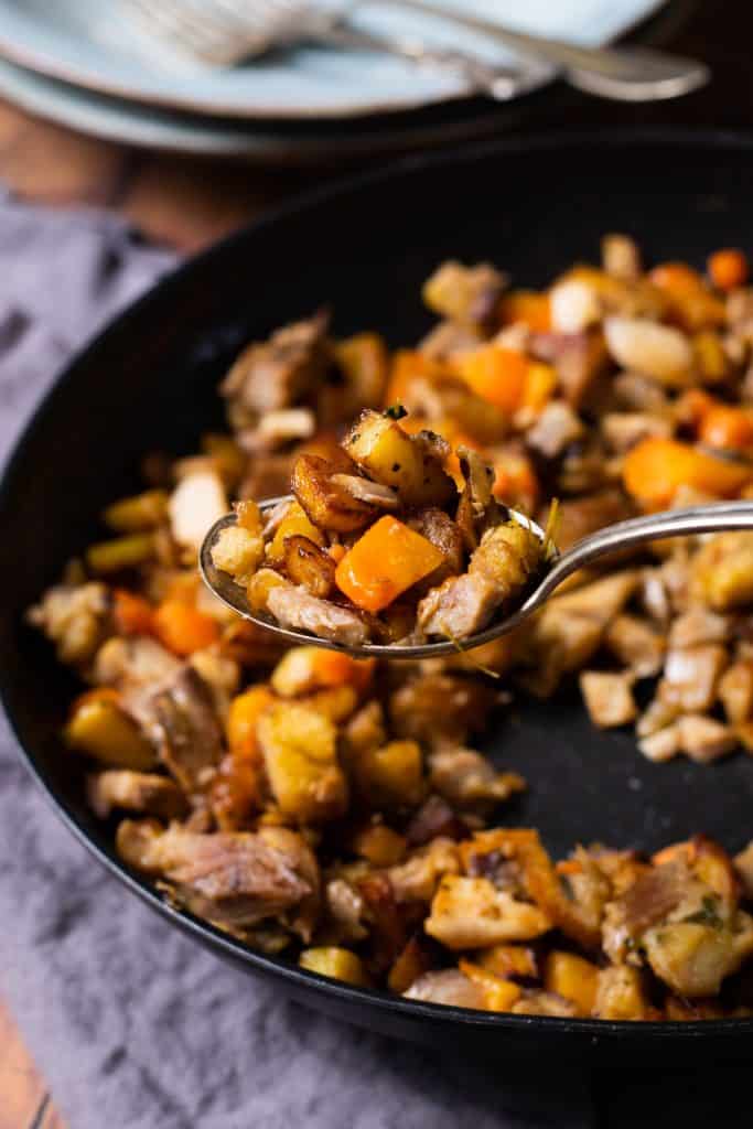 leftover-turkey-hash-with-potatoes-carrots-always-use-butter