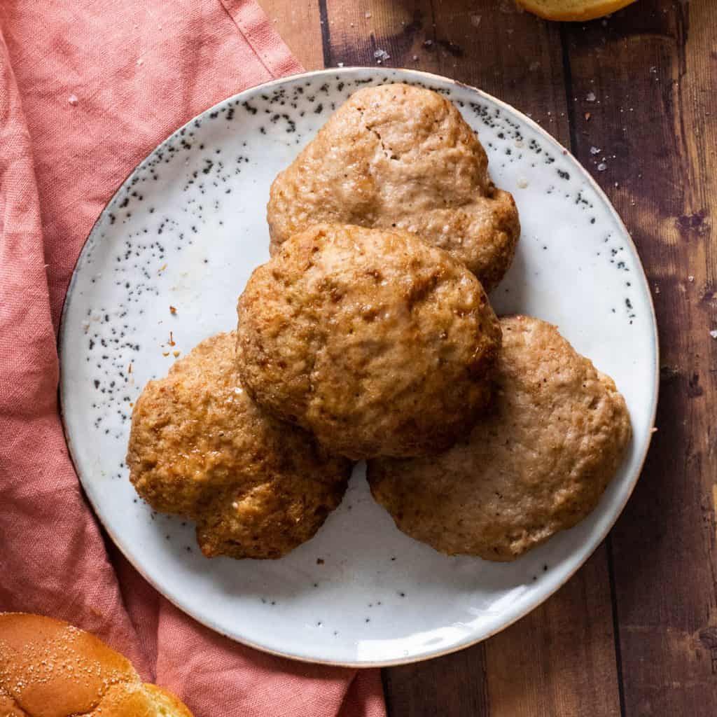 Frozen Turkey Burgers in Air Fryer always use butter
