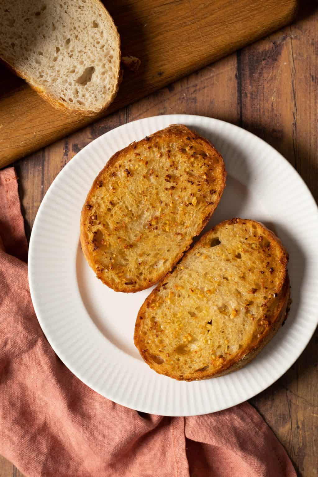 Air Fryer Texas Toast Garlic Bread always use butter