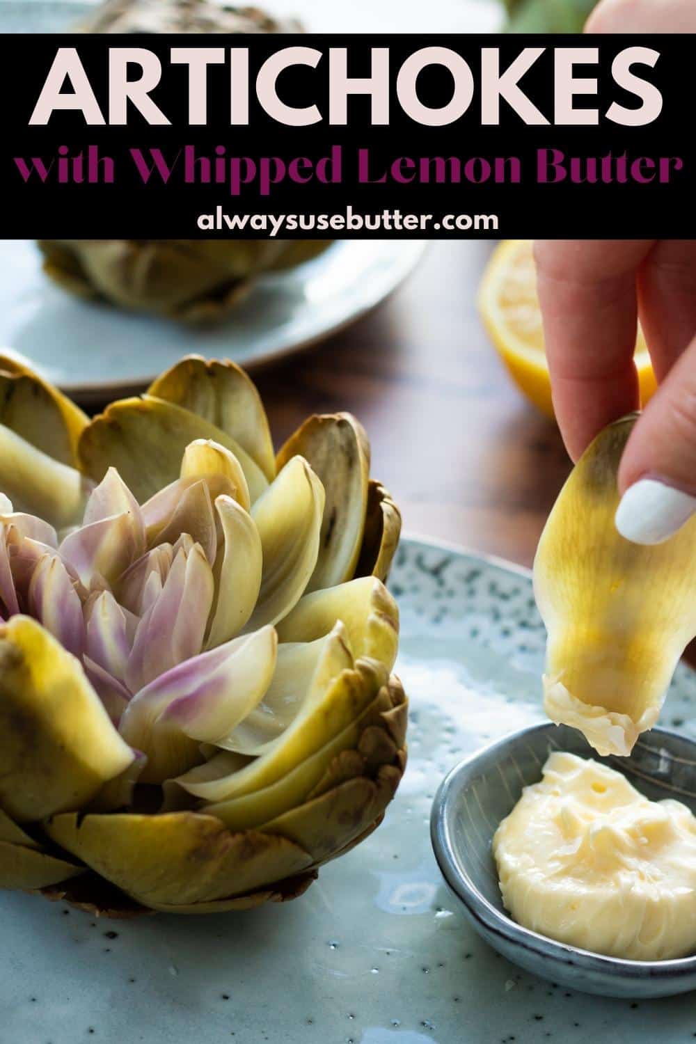 Boiled Artichokes With Whipped Lemon Butter How To Steam Them 2660