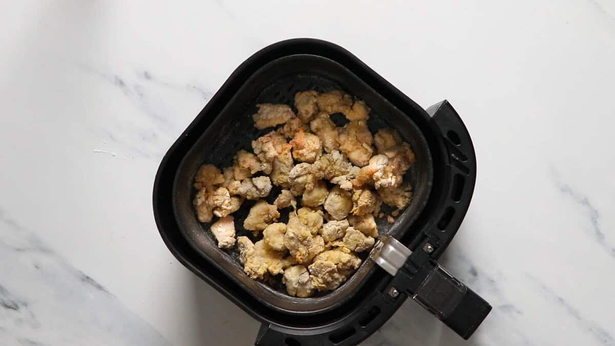 Chicken in air fryer.