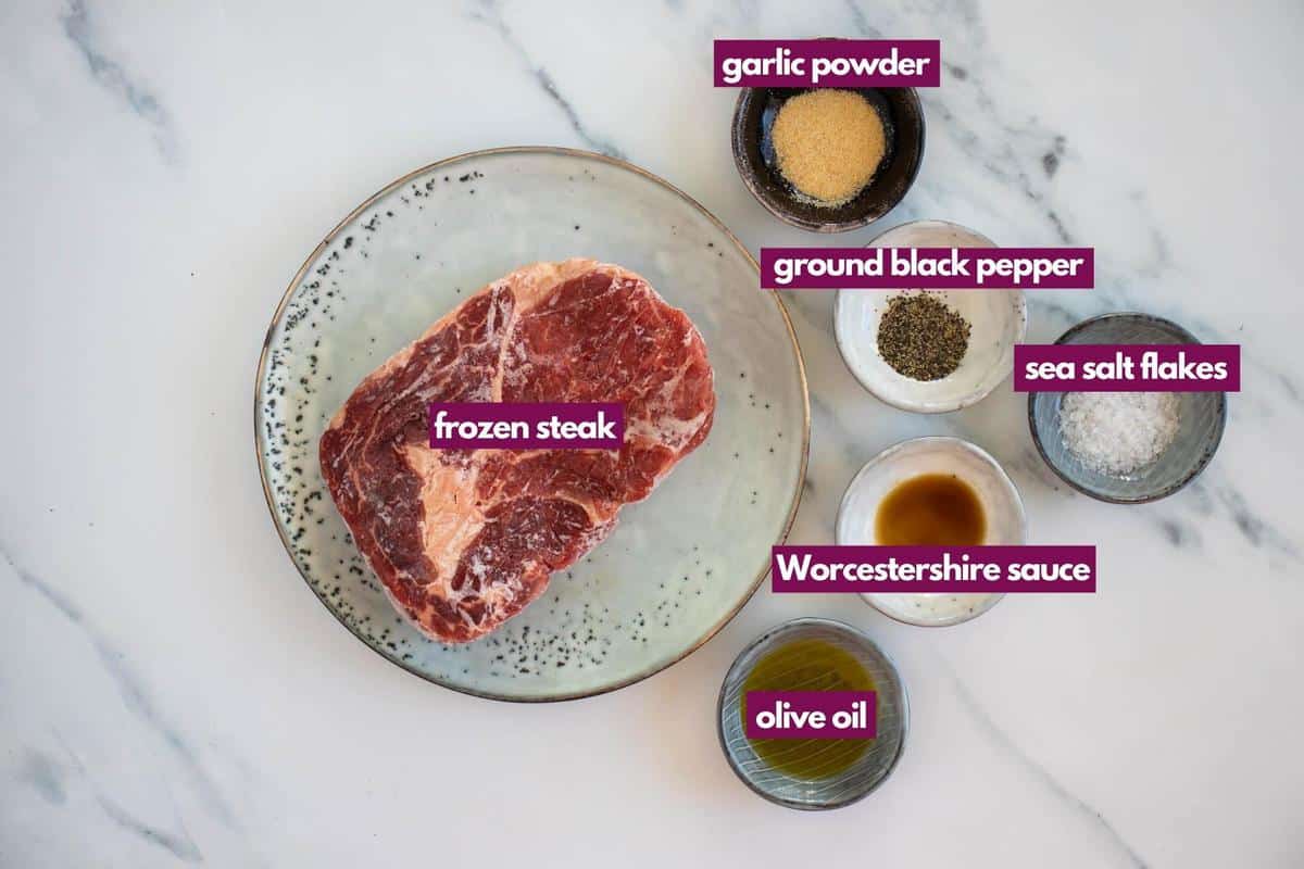 ingredients for frozen steak in air fryer