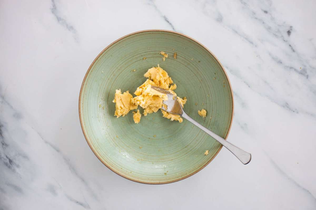 garlic butter in a bowl.