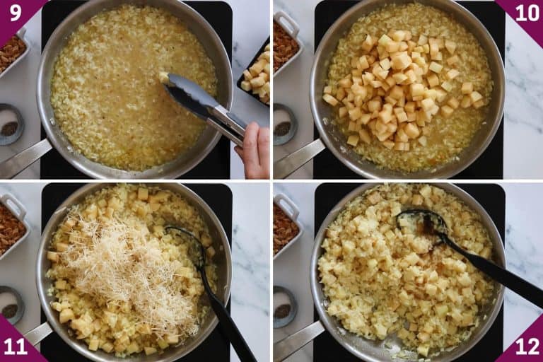 Apple Risotto with Marcona Almonds always use butter