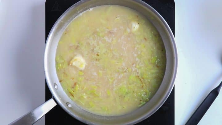 Super Easy Salmon Risotto with Leeks & Lemon - always use butter
