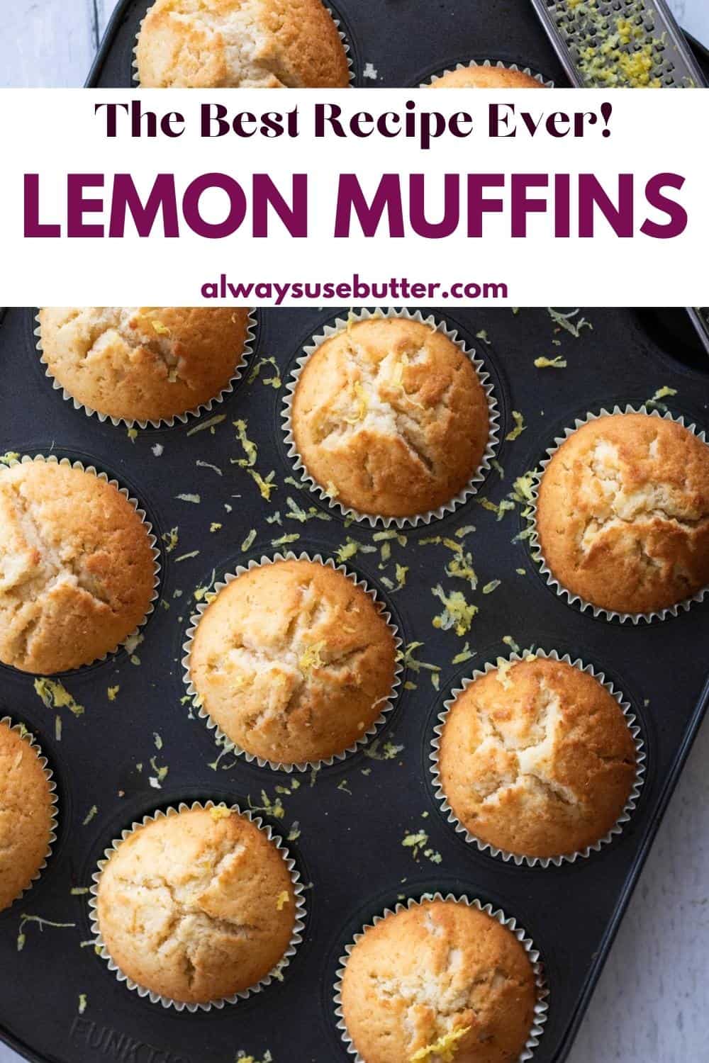 Quick And Easy Lemon Muffins always use butter