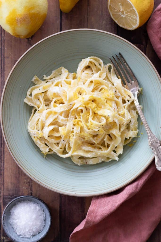 10-Minute Lemon Ricotta Pasta - always use butter